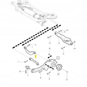 Łącznik wachacza tylnego Volvo C30 C70 S40 V50 - obrazek 2