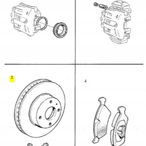 Tarcza hamulcowa przód Volvo 850 V70 C70 S70 XC70 - obrazek 2