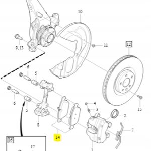 Klocki hamulcowe przód Volvo 31445975 - obrazek 3