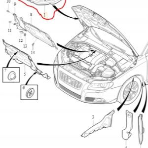Wygłuszająca osłona silnika Volvo OE 31294423 - obrazek 4