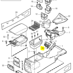 Przyciski podłokietnika Volvo S80 30791816 - obrazek 2