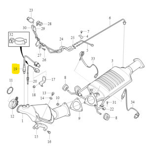 Sonda Lambda Przednia Volvo 31293740 - obrazek 2