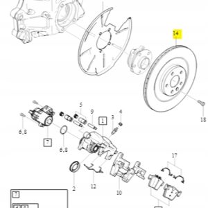 Tarcza hamulcowa tylna 18'' Volvo XC40 XC90 - obrazek 2