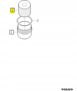 Filtr oleju Volvo OE 1275810 - obrazek 2