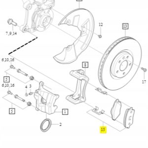 Klocki hamulcowe przednie XC40 31471408 - obrazek 2