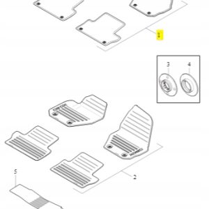 Dywanik tekstylny czarny Volvo S80 39865960 - obrazek 3