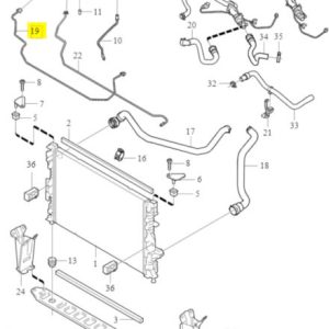 Wąż / przewód chłodnicy Volvo S60 V60 31274165 - obrazek 2