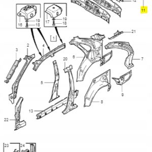 PRAWY TYLNY PANEL ZEWNĘTRZNY VOLVO S40 30802332 - obrazek 2