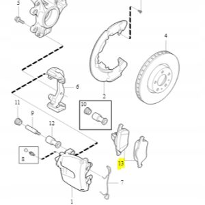 Klocki hamulcowe tylne Volvo C30 S40 V40 C70 V50 - obrazek 2