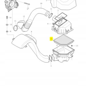 Wkład filtr powietrza Volvo XC90 3.2 30680293 ASO - obrazek 2