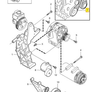 Pasek Klinowy Alternatora Volvo OE 30731808 - obrazek 3