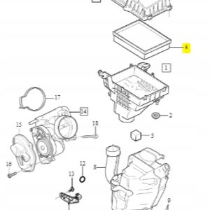 Wkład filtr powietrza Volvo OE S40 C30 V50 ASO - obrazek 2