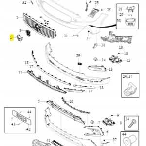 Emblemat Volvo na Grill S90 V90 (21-) 32228034 - obrazek 2