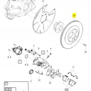 Tarcza hamulcowa 17'' tył Volvo Polestar 2 - obrazek 2