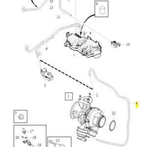 Przewód turbosprężarki Volvo 31375174 - obrazek 2