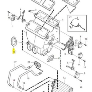 Lewa szczelka rozdzielacza powietrza Volvo OE 8659892 - obrazek 2
