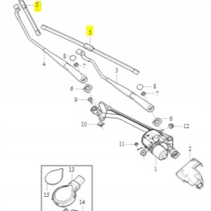 Pióra wycieraczek Volvo 31276070 V40 V40CC (13-) - obrazek 2