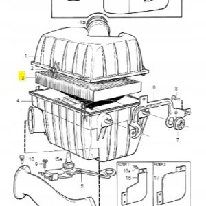 Wkład filtr powietrza Volvo 740 760 780 940 960 - obrazek 2