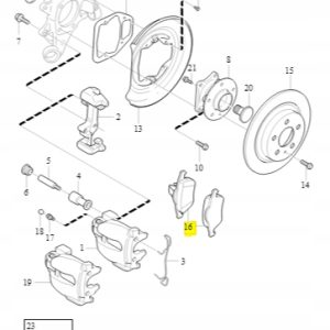 Klocki hamulcowe tylne XC90 (03-) 30793093 - obrazek 3