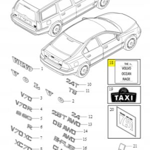 Emblemat Volvo Ocean Race tylna klapa 30695269 - obrazek 2