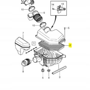 Wkład filtra powietrza Volvo S80 V70 ASO 30748212 - obrazek 2