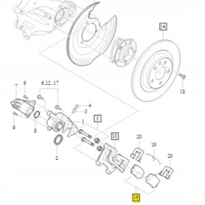 Klocki hamulcowe tylne XC40 31687033 - obrazek 2