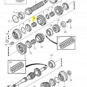 Tuleja manualnej skrzyni biegów Volvo S40 V40 - obrazek 2